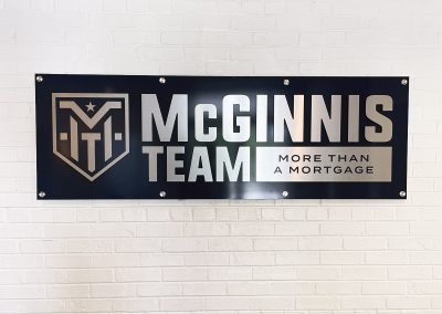 McGinnis Team Indoor Wall Sign by Visual Impression Sign Solutions in Chattanooga TN