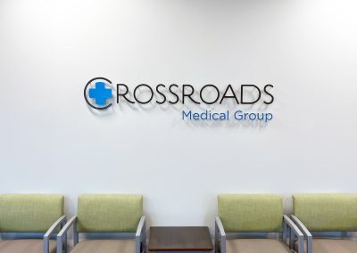 Crossroads Medical 3D Indoor Business Sign by Visual Impression Sign Solutions in Chattanooga TN