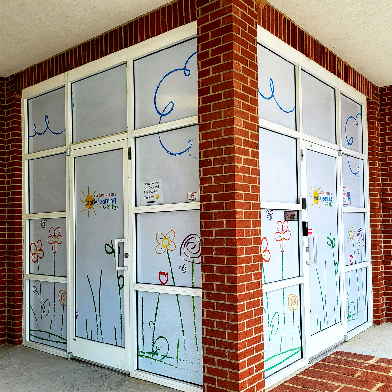 Lee University Privacy Window Graphics by Visual Impression Sign Solutions in Chattanooga TN