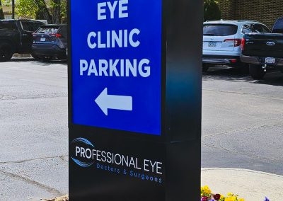 Professional Eye Associates Outdoor Wayfinder Signs by Visual Impression Sign Solutions in Chattanooga TN