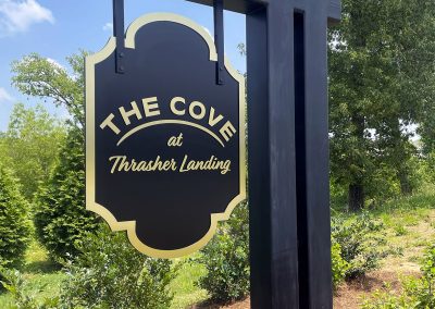 The Cove at Thrasher Landing Outdoor Hanging Land Signby Visual Impression Sign Solutions in Chattanooga TN