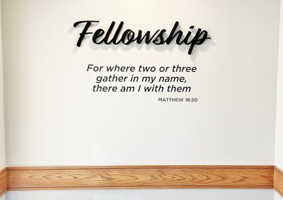 Trinity Lutheran Church 3D Wall Sign & Vinyl Print by Visual Impression Sign Solutions in Chattanooga TN